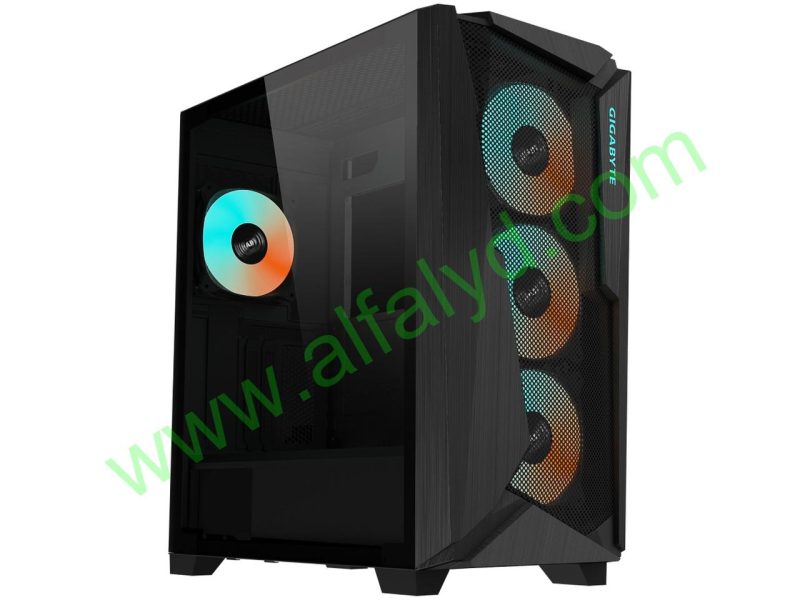 Gigabyte C301 Glass - Mid tower - placa ATX extendida - panel lateral con ventana (cristal templado) - sin fuente de alimentación (ATX) - negro - USB/Audio