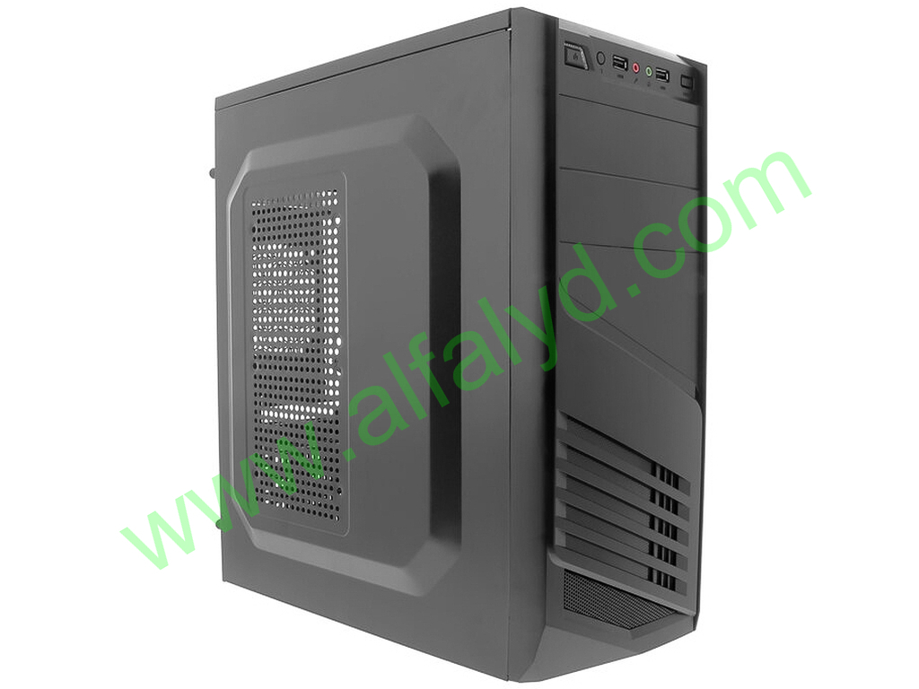 Xtech - Desktop - All black - ATX - pc case 600W ps