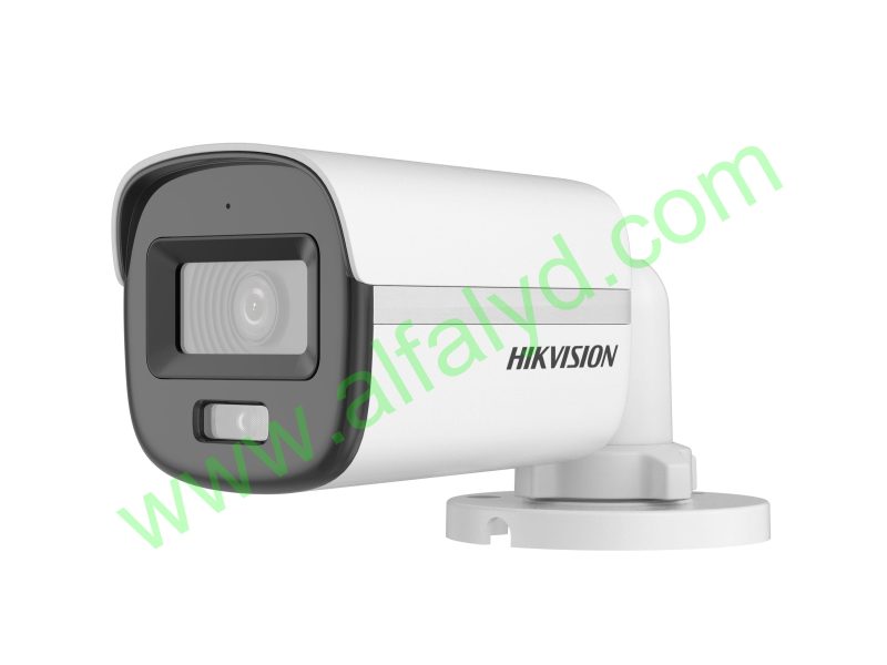Hikvision 2 MP Smart Hybrid Light with ColorVu Audio Fixed Mini Bullet Camera - Switchable signals (TVI/AHD/CVI/CVBS) - audio over coaxial cable - built-in mic - Plastic- Outdoor - fixed focal 2.8mm - DWDR - 1920x1080 - IP67 - 20M IR - 20M White light