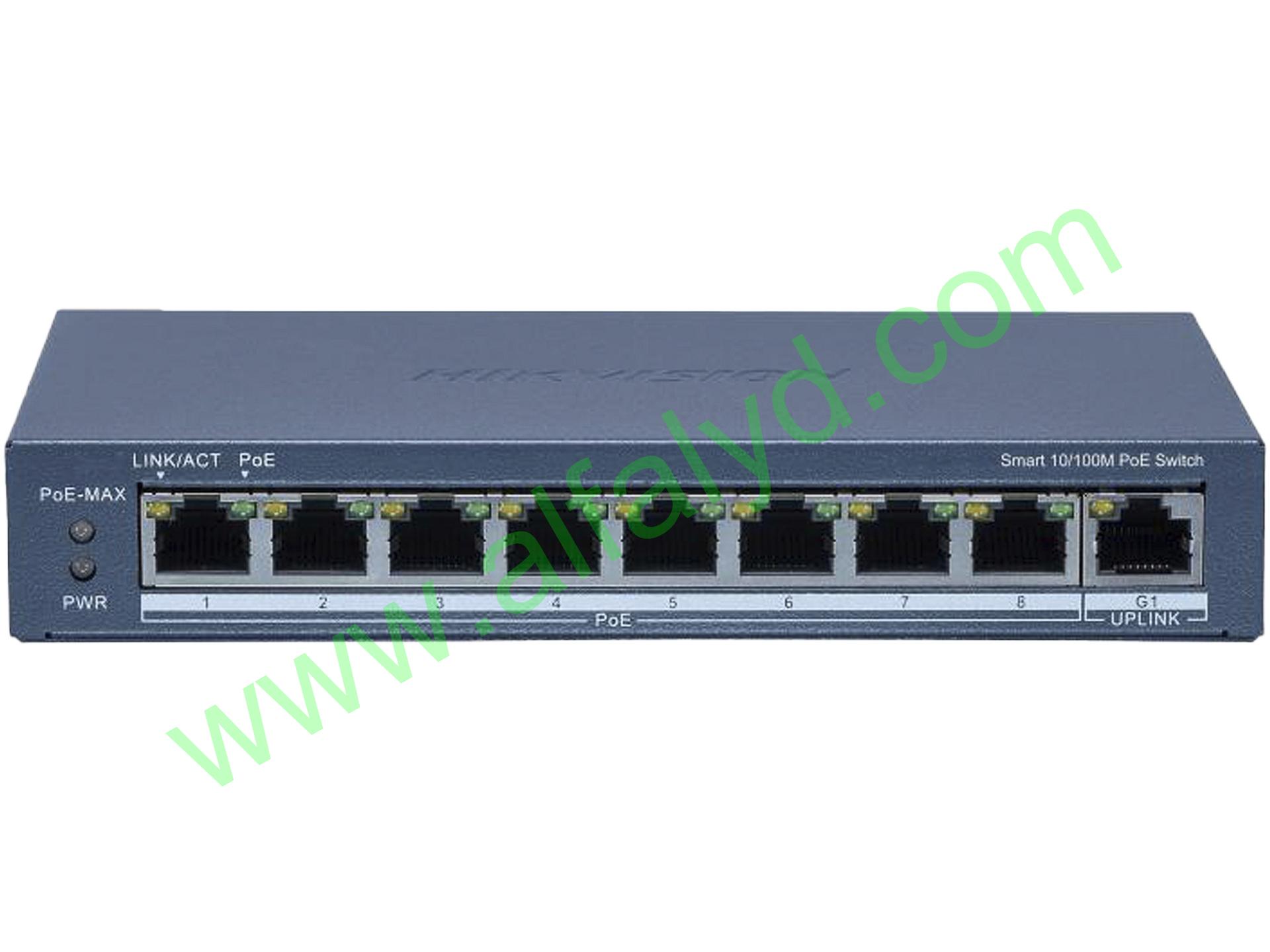 Hikvision - Switch - Ethernet - 8 - Fast Ethernet - Smart POE