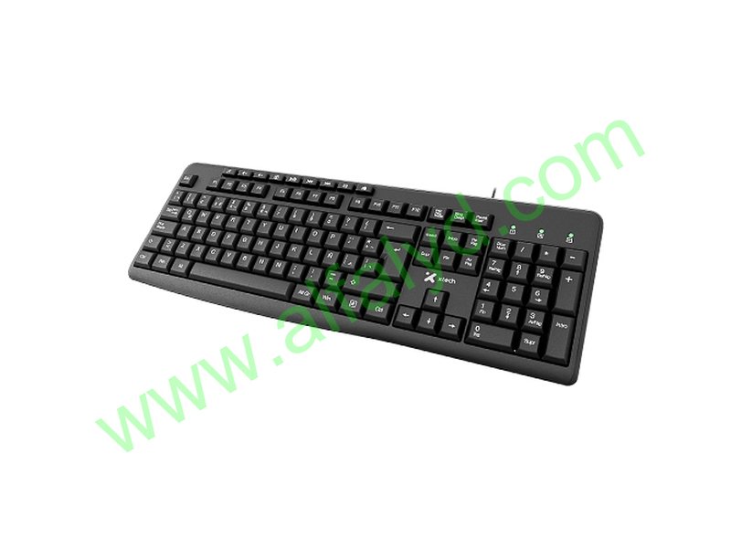 Xtech - Keyboard - Wired - Spanish - USB - Black - Multimedia 9 hotkeys XTK-140S
