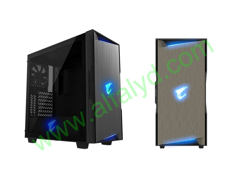 AORUS C700 GLASS - TC - ATX - panel lateral con ventana (cristal templado) - sin fuente de alimentación (ATX) - negro - USB/Audio/HDMI
