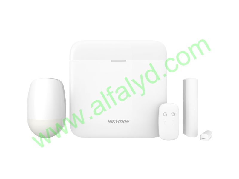 Hikvision AX Pro Series DS-PWA48-Kit-WB - Sistema de alarma - inalámbrico, cableado - 802.11b/g/n, Tri-X - 2.4 Ghz, 433 MHz - 10/100 Ethernet - blanco