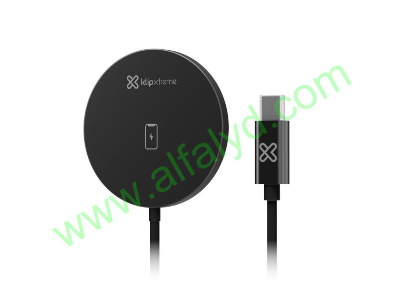 Klip Xtreme - Charging stand / battery charger - 15 Watt - 24 pin USB-C - Cellular phone / Wireless earbuds / Apple AirPods / Apple Watch - Wireless - Para Smartphones - KDC-010