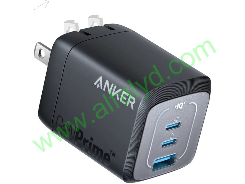 "Anker - Battery charger - Lithium - For Universal - Prime 67W GaN Wall Charger (3"