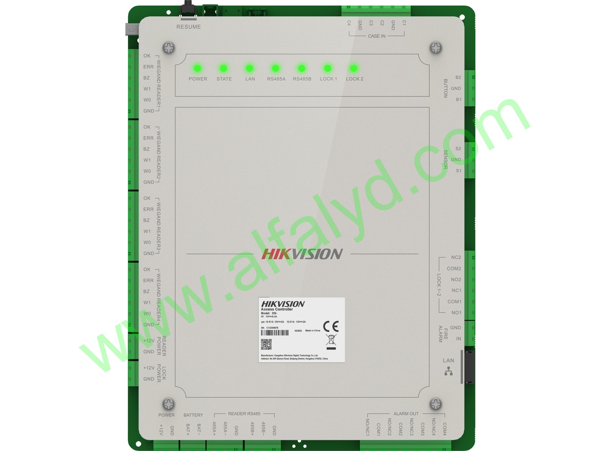 Hikvision HIK DS-K2622X(P) - Access Contoller - DS-2FA1205-C8(MEX)