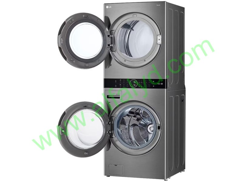 LG - Washer/dryer - Silver 22Kg electri