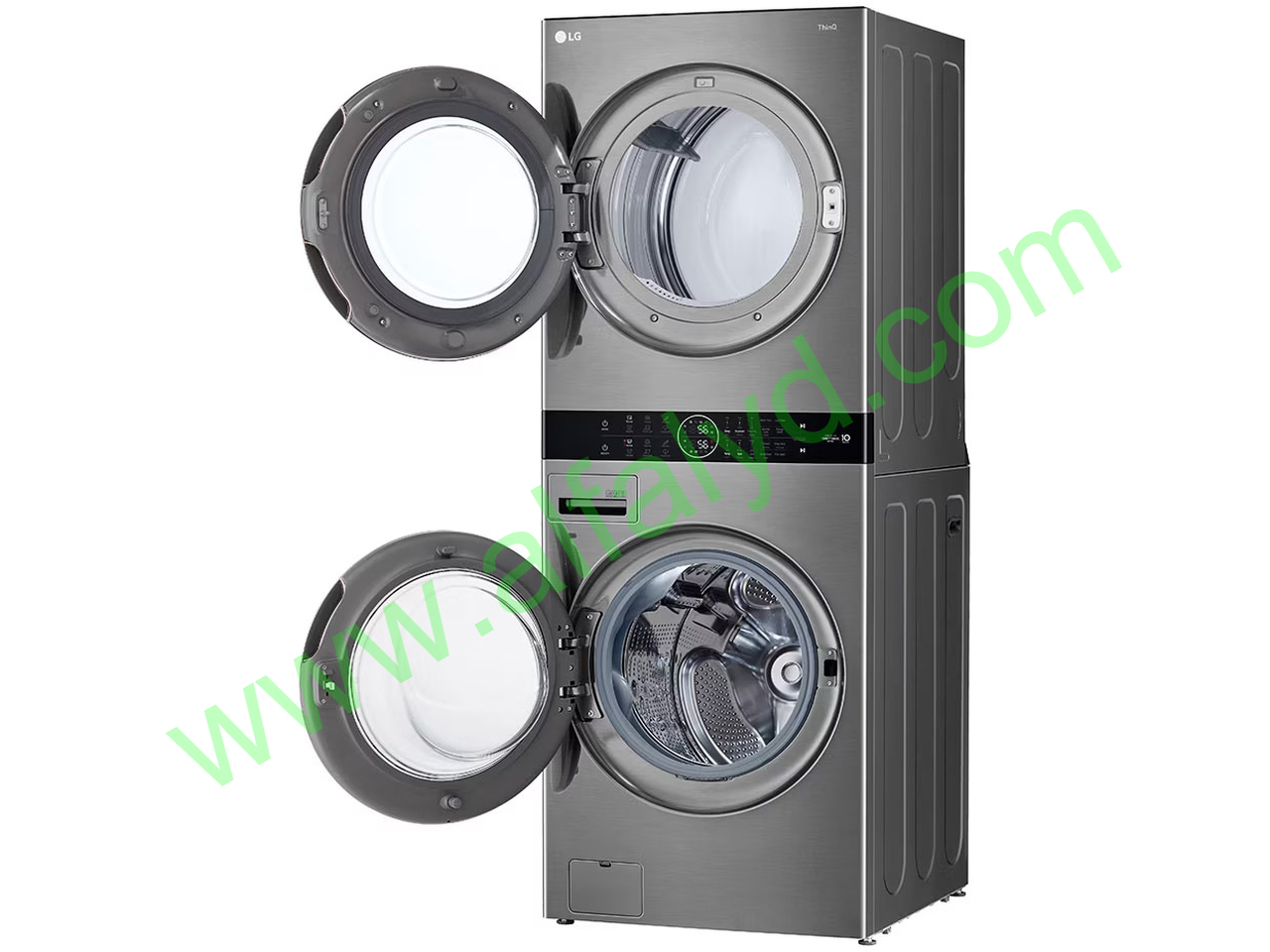 LG - Washer/dryer - Silver 22Kg electri